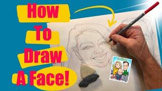 How to draw a face