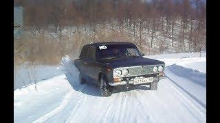 Зимний дрифт Ваз 2106 и Ваз 2109. Наваливаем боком. полицейский разворот.