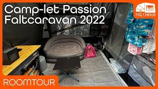 Roomtour 2022 durch unseren Camp-let Passion Faltcaravan