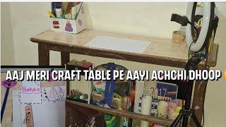 Aaj meri craft table pe aayi achchi dhoop !! Or maine bnaya blackpink craft #trending  #crafty