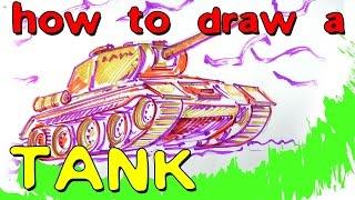 How To Draw a Tank / Dad draws