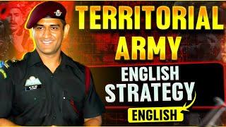 Territorial ARMY 2025 | English - Strategy with Most Important Questions | Centurion Defence Academy