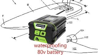 waterproofing greenworks kobalt 80v battery