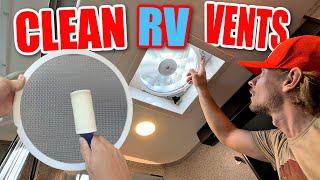 Clean and Replacing RV Vents an UNCONVENTIONAL Way