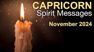 CAPRICORN SPIRIT MESSAGES "A BIG STEP FORWARD!" November 2024 #tarotreading #spiritmessages