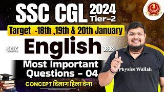 SSC CGL Tier 2 English 2024 | SSC CGL English Most Important Questions - 04 | By Bhragu Sir