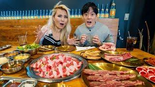 I Ate an All-You-Can Eat KBBQ with a Competitive Eater @RainaHuang​