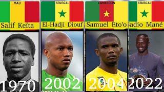 LES VAINQUEURS DU BALLON D'OR AFRICAIN #CAF #KEBETU #FOOTBALL ‐