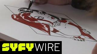 DC Comics Artist Amanda Conner Sketches Harley Quinn (Artists Alley) | SYFY WIRE