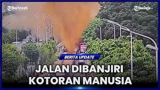 PIPA SEPTIC TANK MELEDAK, KOTORAN MANUSIA MENYEMBUR SETINGGI 10 METER