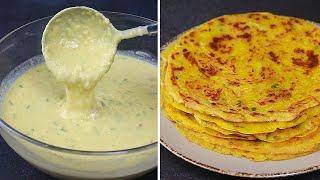 liquid dough paratha recipe | aloo paratha recipe with liquid dough | paratha with liquid dough