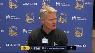 Postgame Interview | Coach Steve Kerr speaks to media after Warriors' ugly 136-117 loss to Cavaliers