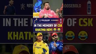 IN THE MEMORY OF CSK, KHATMA HOYI  #csk #rcb #mi #dc