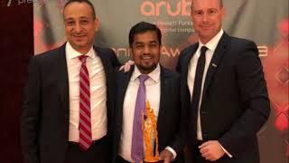 HP- ARUBA Nominates & Gives Award to Precedence Technologies as the Best Hospitality Partner in UAE.