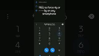 How to force 4g or 5g on any smartphone