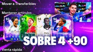 ABRO MUCHOS SOBRES DE 4 +90 Y ESTAN MEGACHETADOS!! | FC 25