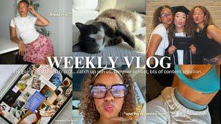 WEEKLY VLOG l social media goals, taking Ma to the vet, graduations, we’re going on a brand trip?!….