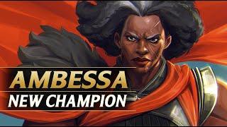 AMBESSA MEDARDA NEW CHAMPION PREVIEW, LORE, ABILITIES - League of Legends