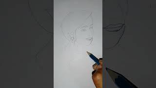 SKETCh OF A BEAUTIFUL GIRL  #PAWAN ART #trending #youtube #craft #shorts #viral