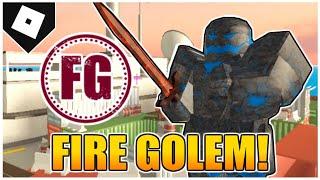 How to get the "FIRE GOLEM" SKIN & BADGE in ARSENAL! [ROBLOX]