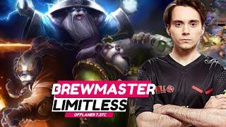 7.37C - Limitless Brewmaster The Offlane - Dota 2 Pro Gameplay & Learn #limitless #brewmaster