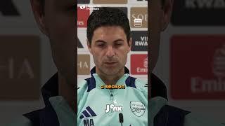 Mikel Arteta's gracious response to Arsenal and Spurs' season comparison #arsenal #football #goals