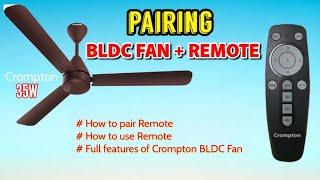 How to Pair BLDC Fan with Remote | Crompton BLDC Fan Remote Pairing | Easy user guide #bldcfan #fan