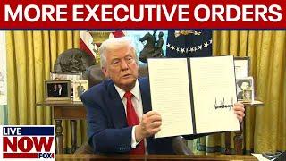 President Trump signs more executive orders, takes questions from reporters | LiveNOW from FOX