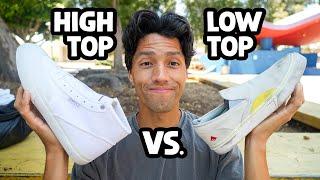 High Top Vs  Low Top Skate Shoes