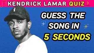 Guess Kendrick Lamar Songs in Under 5 Seconds  Rap Quiz