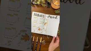 Cozy Fall September Bullet Journal Set Up #bujo #bulletjournal #shorts