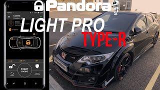 Protected by Pandora car security Honda Civic Type-R