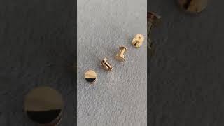 24K Gold Coated Round Screw Rivet for Bags #carosung #bagaccessories