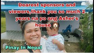 Dearest sponsors and viewers,thank you so much 2 years na po ang Asher's house 