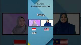 How to Say Days in Indonesia and Malaysia  | Subscribe for more videos ️️