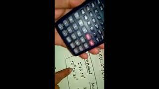 Degree,minute and second calculation by scientific calculator