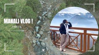 Manali Vlog (part I ) | First class Rajdhani journey, what we ate, traveling with 2 kids & a dog ..