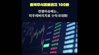 전쟁이슈에는 미국주식 레버리지로 대응해서 수익극대화해야죠^^