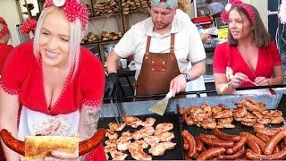 Giant Street Food Fest. Grilled Meat Paradise. 'Grillfest', Lagoo Snagov, Bucharest, Romania