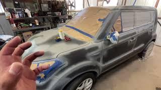 DIY 2013 KIA SOUL SPEEDOKOTE NARDO GRAY PAINT JOB!