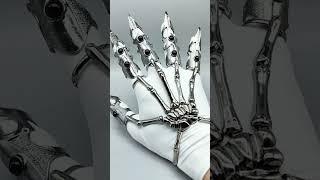 Mens skeleton hand bracelet. #bracelet #skeleton #shorts #worldnetgifts