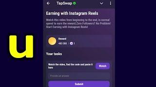 Earning with Instagram Reels | Tapswap Code| Zero Followers? No Problem! tart Earning with Instagram