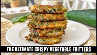 CRISPY Vegetable Fritters | Seriously GOOD and Easy to Make