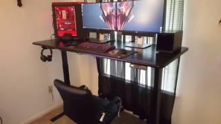 Dual Monitors Desk Setup for Sit Stand Desk | Autonomous