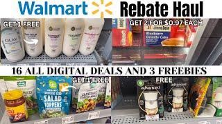 WALMART COUPONING 10/12 | 3 FREEBIES | 16 ALL DIGITAL DEALS USING REBATE APPS