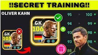 106 OLIVER KAHN BEST TRAINING  | Captain Tsubasa O. Kan | Efootball 2025 Mobile