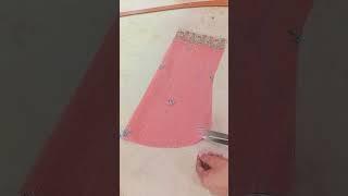 Kurti sleeves cutting ️ Trick #youtubeshorts #sewingpatterns #youtubeshortsindia #sewingtutorials