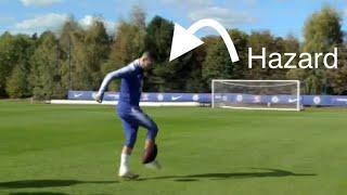 Eden Hazard amazing skills with rugby ball vs Willian || hazard 10 out of 10 | hazard won vs Willian