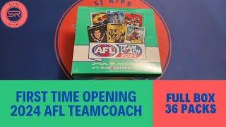 First Time Opening AFL Teamcoach 2024 Cards! Full Box Opening!