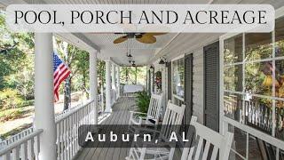 Home in Auburn AL City Limits with Acreage, Pool, Pool House, Guest House, Large Shop and More! #exp